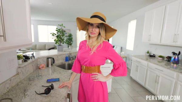 Busty cougar just returned from her vacation and she really missed her stepson's dick a lot on breastful.com