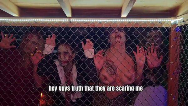 Kourtney Love - Busty Latina in cosplay zombie sex episode on breastful.com