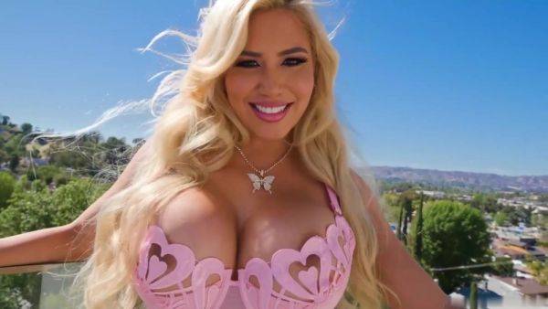 Ultra Busty Blonde, Caitlin Bell Gets A Lesson On Black Cock Handling By None Other Than Dredd! - Caitlin bell on breastful.com