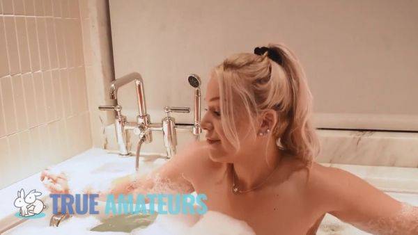 Chelsea Vegas' POV bath & man-on-doggy-style action with her busty tits and manly body on breastful.com