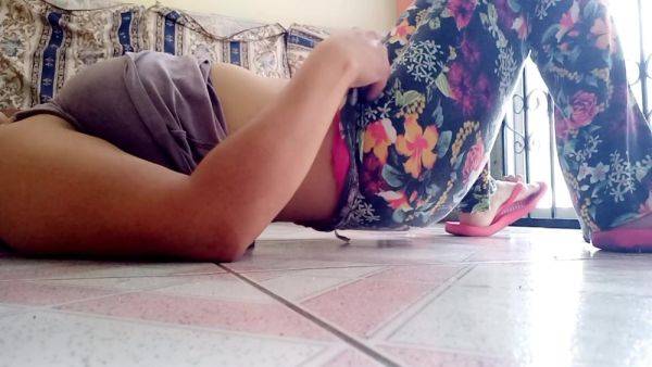 Busty Woman Starts Making Homemade Porn From The Floor The Slut Gets Horny When Her Buttocks Feel The Heat Of The Floor on breastful.com