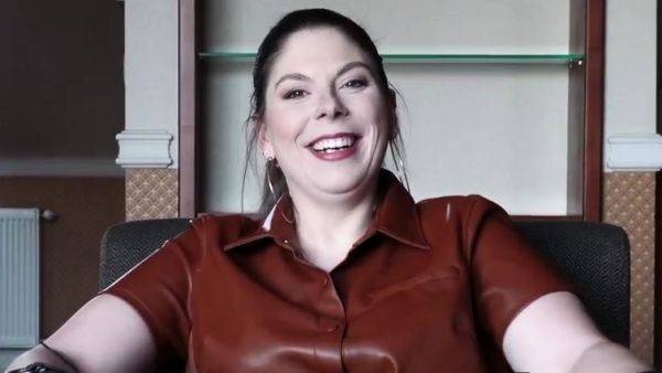 Busty brunette solo masturbation on breastful.com