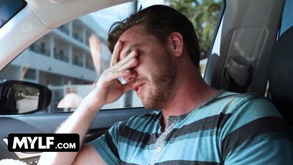 MyLF: Tall & busty stepmom gets a huge creampie in high heels on breastful.com