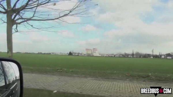 Unexpecter Car fuck for a ride home with young busty brunette hitchhiker - Steve q on breastful.com