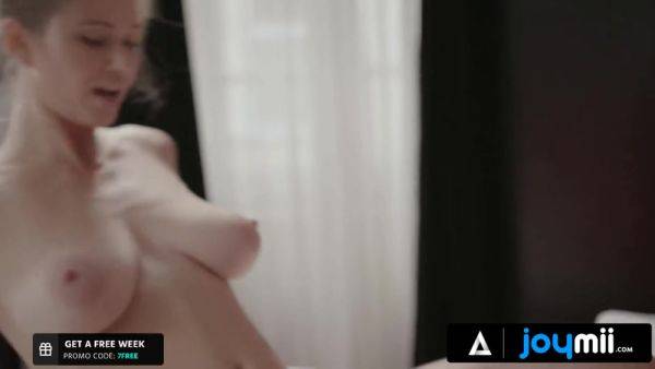 JOYMII - Busty Girl Fucked A Big Dick With Her Big Tits And Wet Pussy on breastful.com