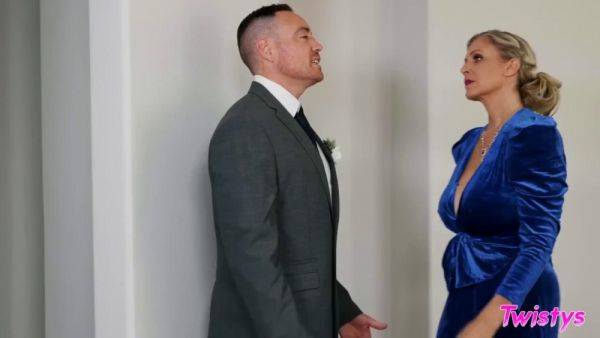 Busty MIL Julia Ann Fucks Her Young DIL at wedding day - big fake tits on breastful.com