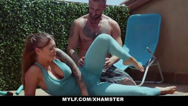 Busty Cougar gets Fucked by her Fitness Trainer on breastful.com
