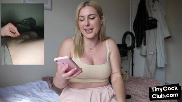 SPH solo busty babe talking dirty about small poor dickies on breastful.com