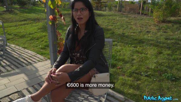 Cute Plump Busty Latina Hottie Takes a Stranger's BBC In Her Cunt For Money on breastful.com