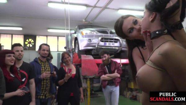 Public busty slut smashed hardcore by dominant fucker on breastful.com