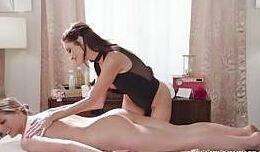 Silvia Saige Gives Busty blondy A Massage She'll Never Forget on breastful.com