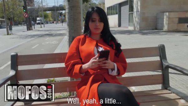 Linda Gonzalez's Euro Publick Pickup Art - Watch her busty boobs bounce as she gets facialized and takes a huge load in her mouth on breastful.com