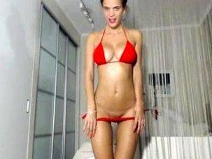 Busty brunette babe tease you with her big boobs on breastful.com