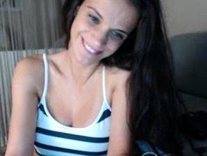 Busty curly brunette with big boobs fucks on couch - Russia on breastful.com