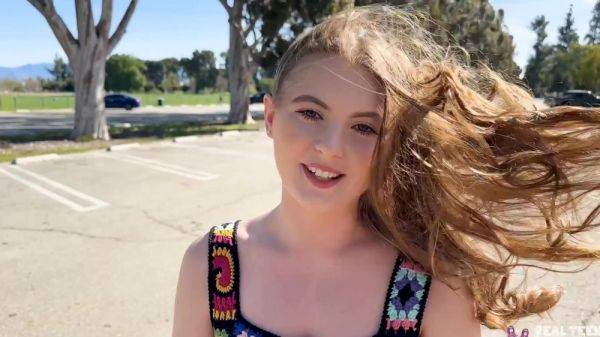 Cute Busty Blonde PAWG Gets Rewarded With a Creampie For Her Superb Dick-Sucking-and-Riding Skills on breastful.com