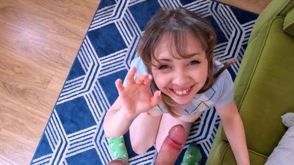 Nude busty amateur chick handles a big dick in sensual POV on breastful.com