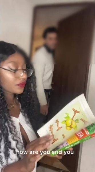 Pretty Busty Curly Ebony Teen Sucks Her First BWC And Gets Facialized On Her Birthday on breastful.com