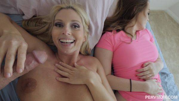 Busty MILF tries daughter's boyfriend in sexy POV perversions on breastful.com