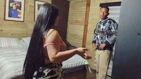 Latina MILF Helps Busty White Girl Sleep Soundly in Hotel on breastful.com