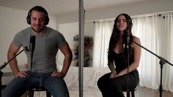 Busty brunette gets seduced by Dante Colle on a blind date on breastful.com