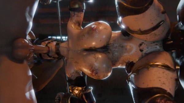 3d animated busty Ivy Valentine is participating in an awesome BDSM fuck on breastful.com