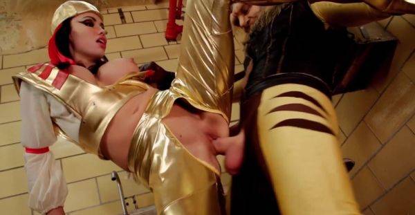 Ancient Egyptian hardcore sex makes busty brunette reach shivering orgasms on breastful.com