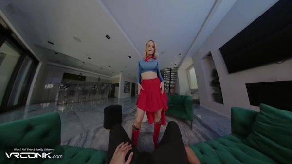 Emma Hix - Busty Blonde Supergirl Fucks In Heels In Dc Comics Cosplay Parody on breastful.com