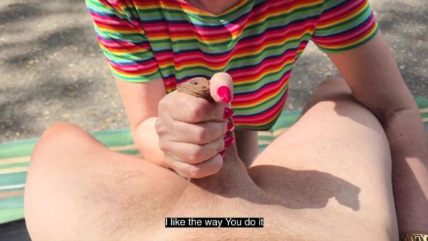 Busty Misses Jenny Outdoor Blowjob & Pussy Eating in Park on breastful.com