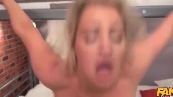 Busty Girl Enjoys Stay In Hostel Room on breastful.com