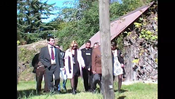 Vintage Busty MILFs Veronica Belli & Alessia Donati in Hot Lesbian Threesome Outdoor Pussy Licking and Dildo Fun on breastful.com