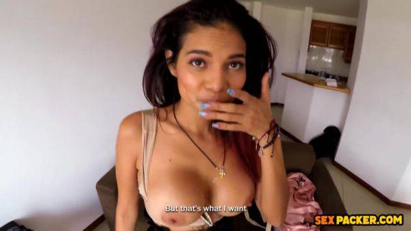 Hot As Fuck Busty Latina Cheats On BF With Hung Dude While On Call on breastful.com