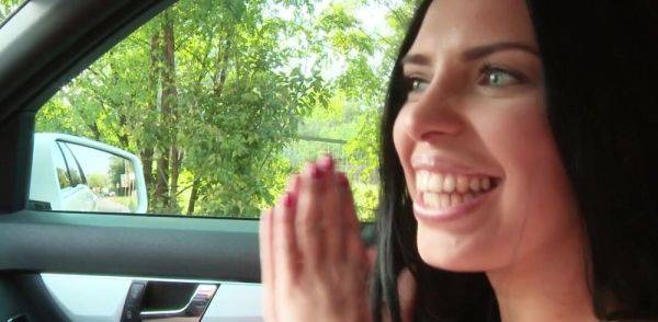 Busty Slut Fucks Outdoors on breastful.com