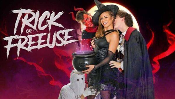 Busty Stepmom Cassie Del Isla Fucked Hard by Three Stepsons in Halloween Costumes - FreeUse Orgy on breastful.com