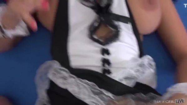 Busty Maid With Big Naturals Fucked Pov Style With Creampie Cumshot - Katie Morgan And Anissa Kate on breastful.com