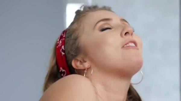 Busty Girl With Hairy Pussy Cums From The Spanking on breastful.com