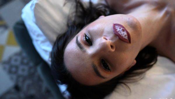 Busty amateur brunette pov fucked on breastful.com