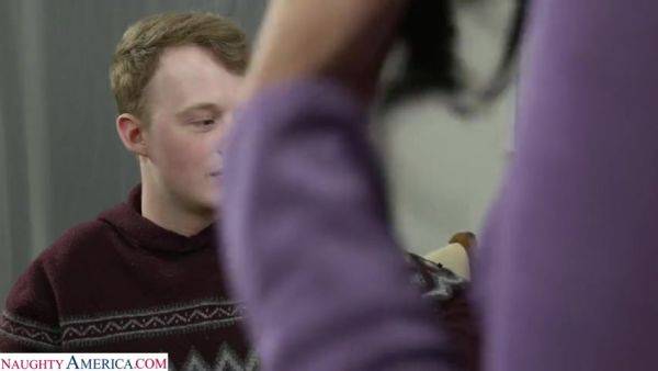 Busty French beauty Anissa Kate takes a creampie to make the sale - France - Usa on breastful.com