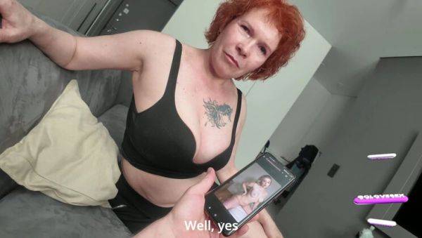 Busty Stepmom Fucks Stepson in Hot POV Sex - Redhead MILF Titty Fuck & Creampie on breastful.com