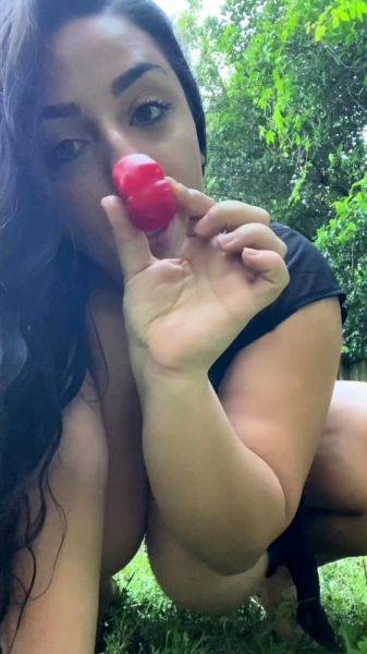 Busty curly brunette with big boobs fucks on couch on breastful.com