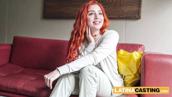 Busty Redhead Latina Takes Rough BWC in Hardcore Agent Scene on breastful.com