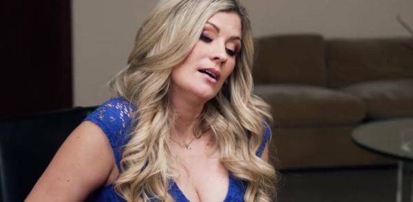 Busty milf called in after the principal found smut on breastful.com