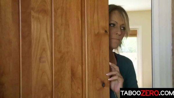 Debi Diamond the Busty Stepmom Fucks Her Stepson Hard in Fishnets on breastful.com