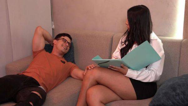 Busty Latina Therapist Fucks Patient Hard in Therapy Session - Big Tits, Rough Sex & Deep Throat - Colombia on breastful.com