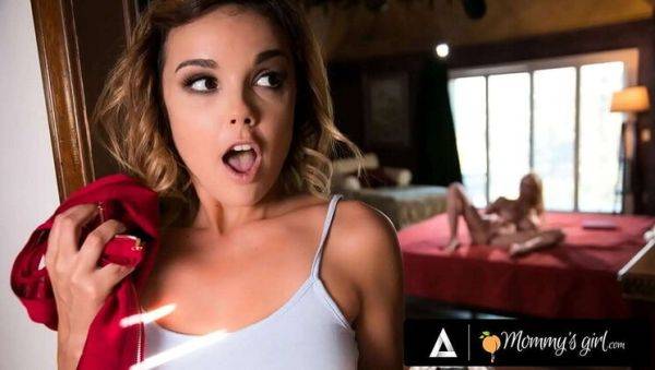 Busty Stepmom Alexis Fawx Makes Teen Stepdaughter Dillion Harper Squirt & Swallows It All - Lesbian Voyeur Fun on breastful.com