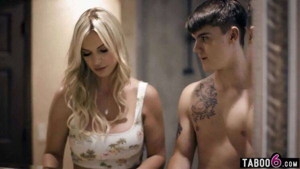 Busty MILF Rachel Cavalli Fucks Step Son - Big Tits Blowjob & Hardcore Sex on breastful.com