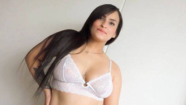 Busty Latina BBW Takes Huge White Cock - Rough Doggystyle & Deep Throat on breastful.com