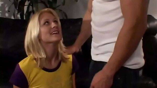 Hot Stepdad Fucks Busty Teen Stepdaughter - Blonde Staci Thorn Takes Daddy's Cock on breastful.com