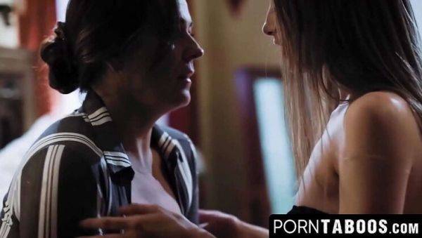 Busty MILF Elexis Monroe & Teen Daughter Threesome - Taboo Sex with John Strong on breastful.com