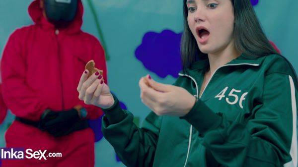 Squid game with busty Victoria Camargo and bbc in her Brazilian cunt - Brazil on breastful.com