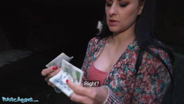 Busty babe gets fucked outdoors by a stranger for money on breastful.com